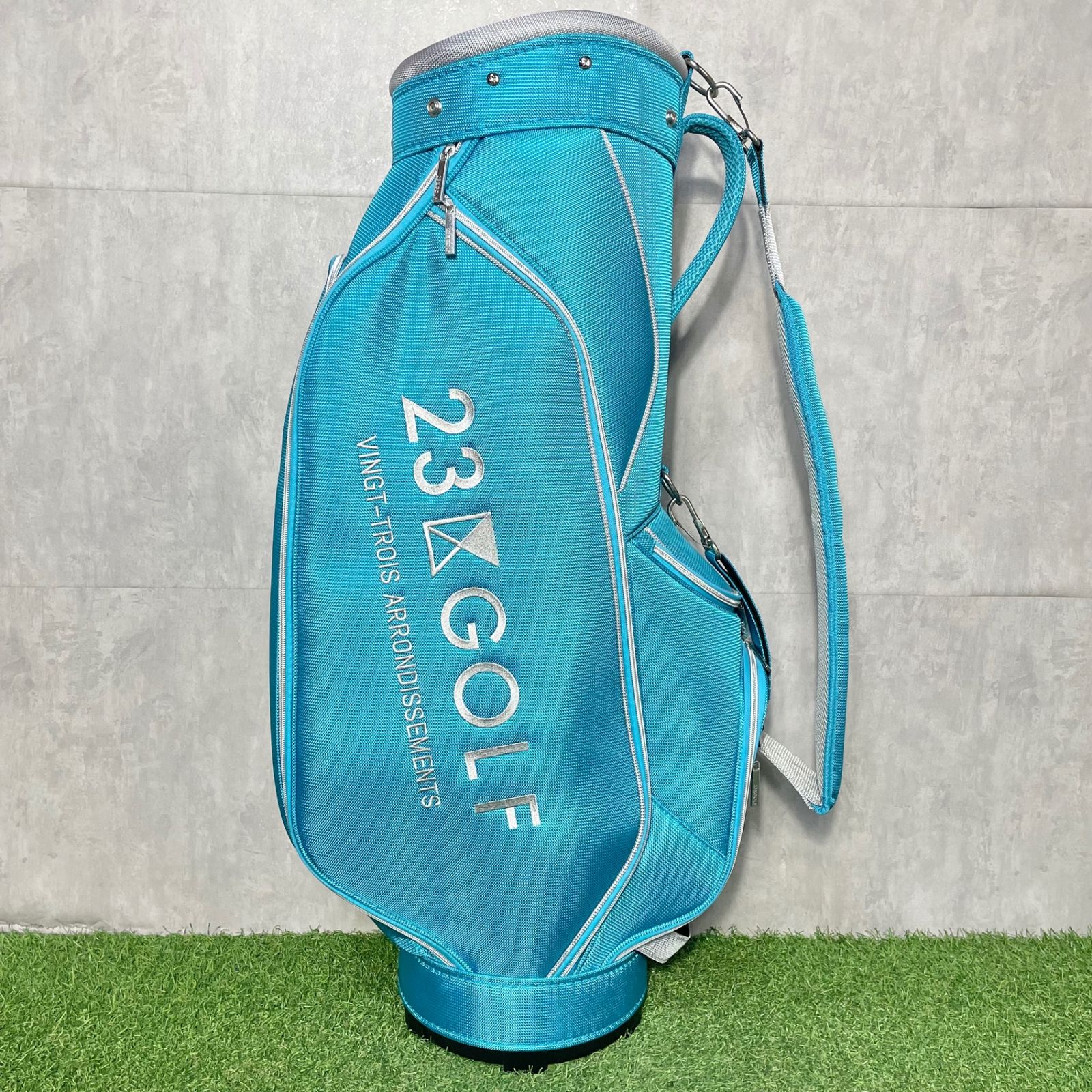 美品】23区GOLF ニジュウサンクゴルフ キャディバッグ ゴルフバッグ