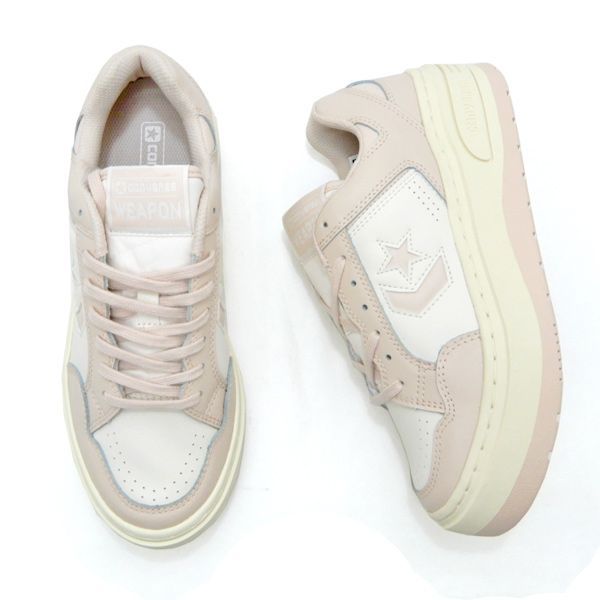 CONVERSE コンバース 厚底 レディース スニーカー ウエポン 白