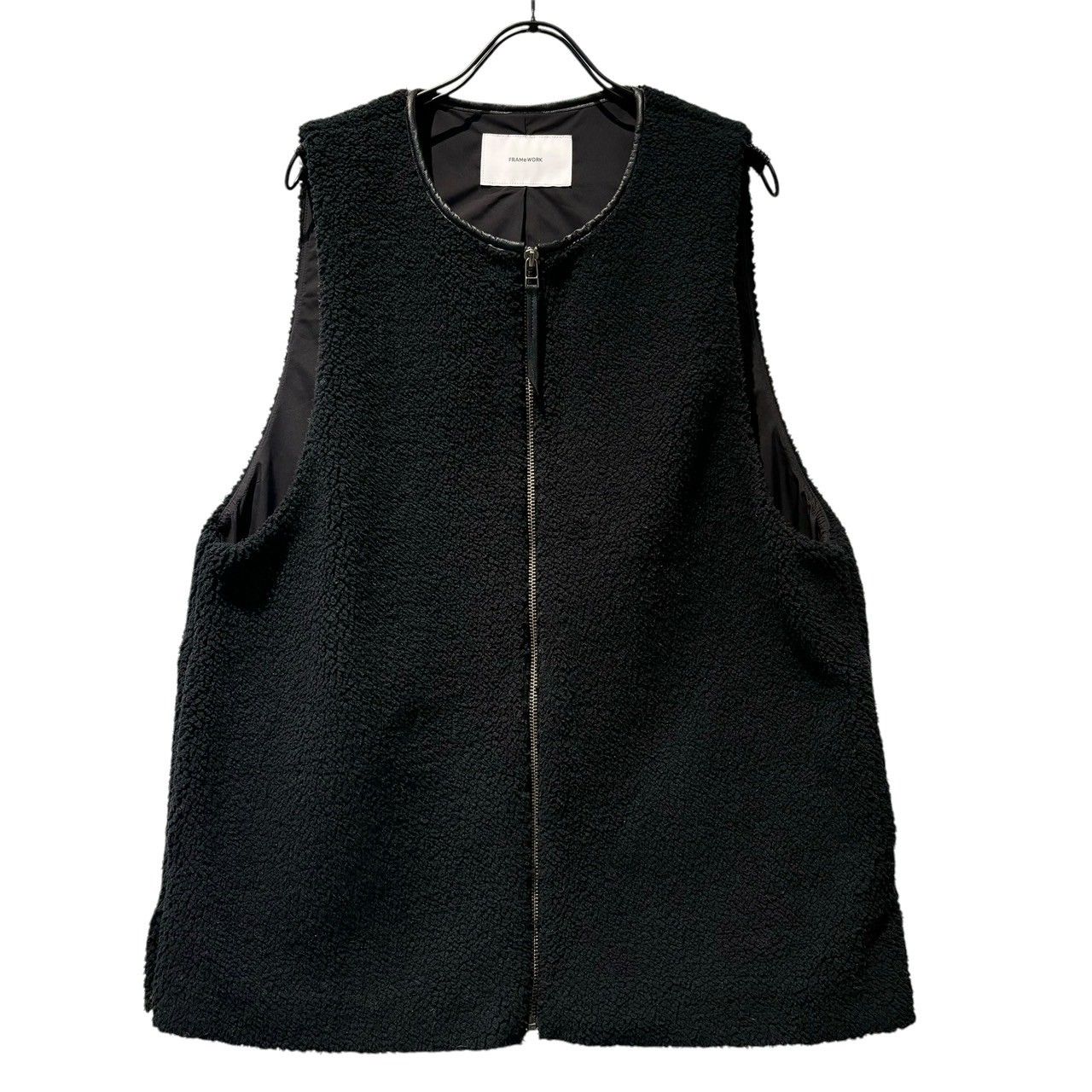 【未使用に近い】FRAMeWORK ボアベスト黒 FRAMeWORK｜≪追加 / 手洗い可能≫ボアベスト 2 | Rakuten Fashion
