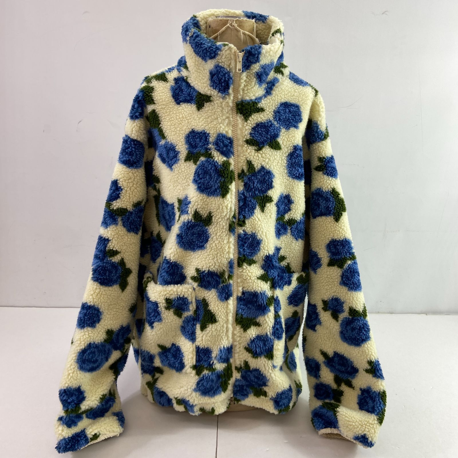 04m1530∞ jouetie ジュエティ パターンボアジャケット アイボリー