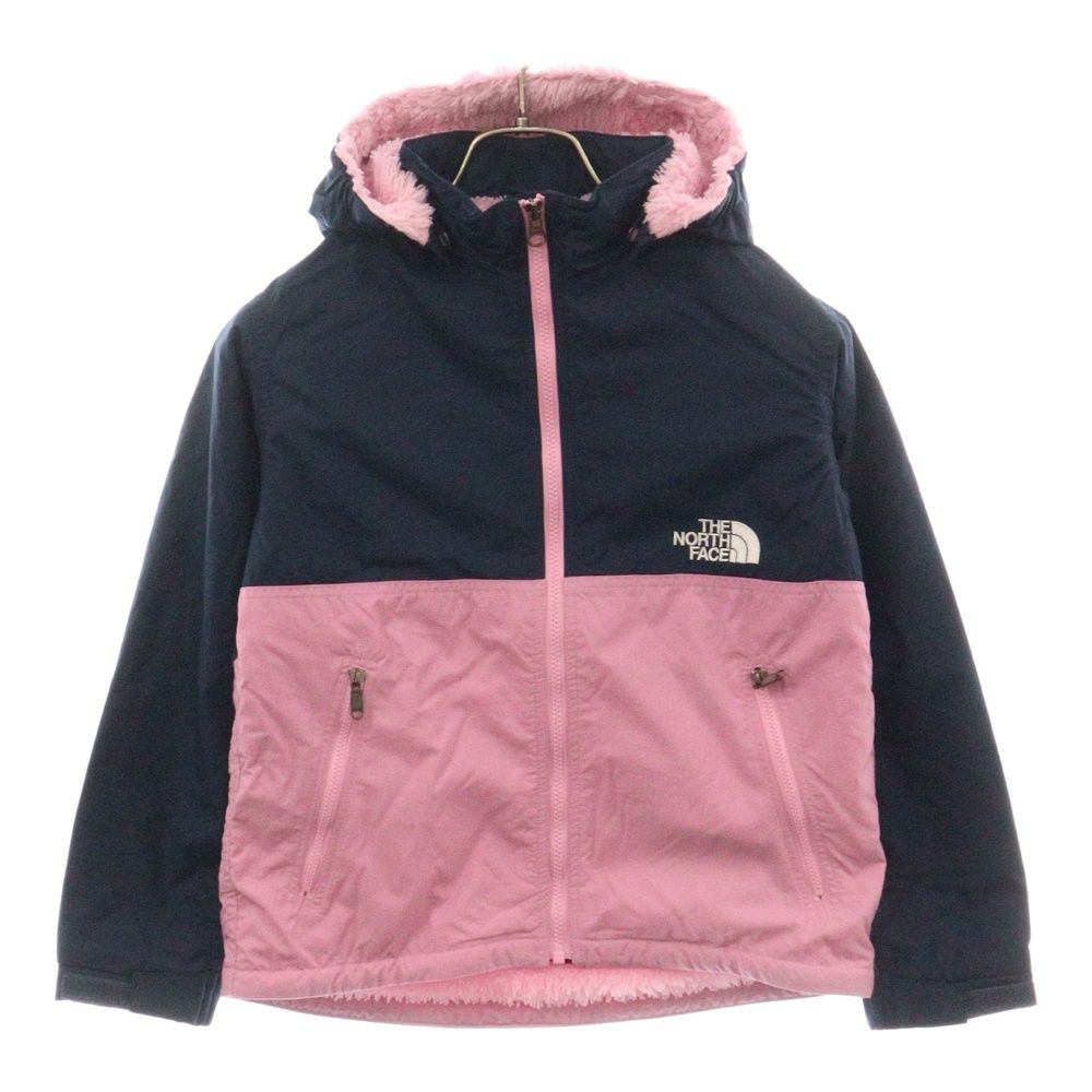 THE NORTH FACE ザノースフェイス Compact Nomad Jacket コンパクトノマドジャケット フーデッド 裏地ボア キッズ ネイビー|ピンク NPJ72257
