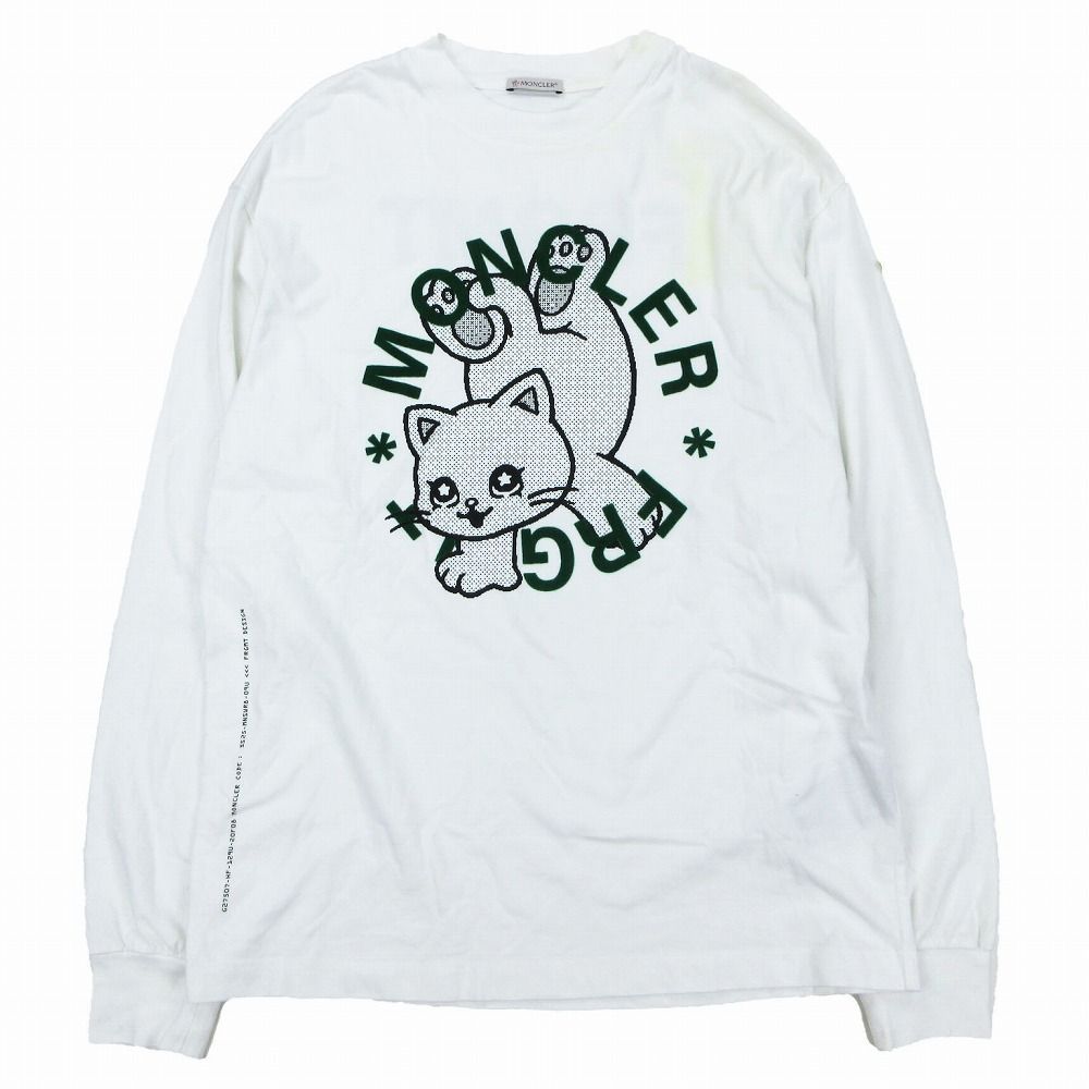 10871【美品・QR確認済み】モンクレール×フラグメントデザイン☆白tシャツL 10871【美品・QR確認済み】モンクレール×フラグメントデザイン