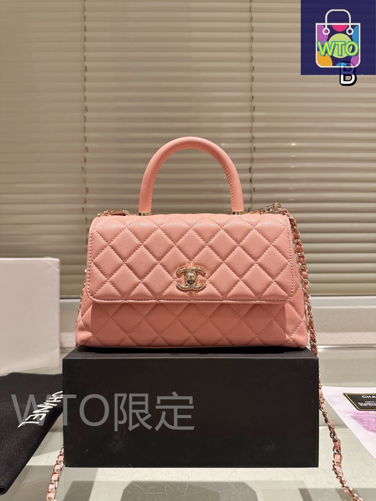 国内発送【可愛い丸いフォルムとハンドル】CHANEL ハンドバッグ 新作CHANEL超希少☆トップハンドル付 フラップバッグ 直営店