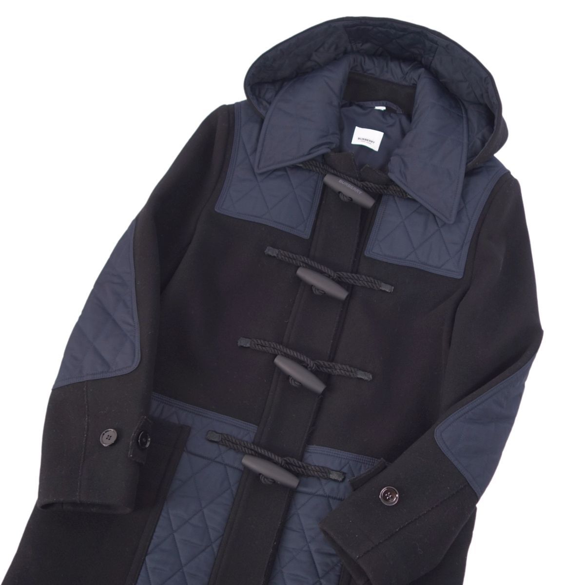 【極美品】Burberry ダッフルコート 極美品 バーバリー BURBERRY コート ダッフルコート フード フーディー