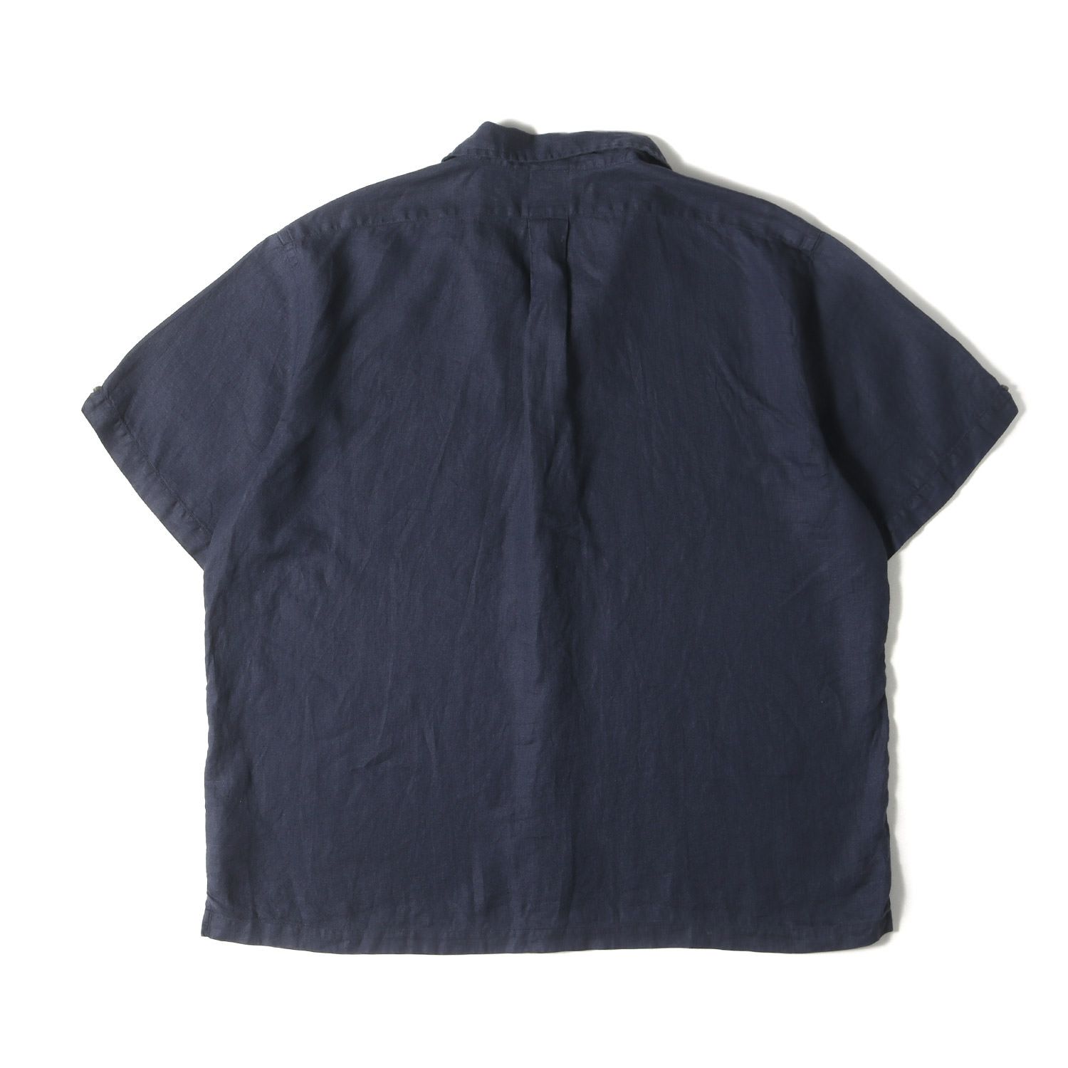 Brooks Brothers 濃紺 半袖リネンシャツ Brooks Brothers for Ron Herman Summer Collection 7.1(Sat