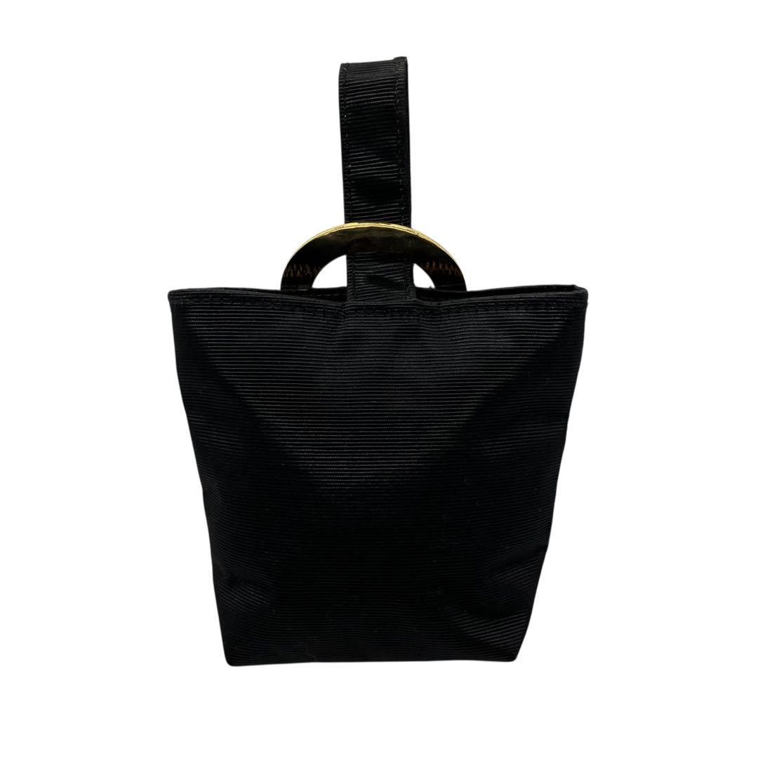 良品 2049 CELINE ミニポーチ サークルロゴ ナイロン ブラック 良品 2049 CELINE ミニポーチ サークルロゴ ナイロン ブラック