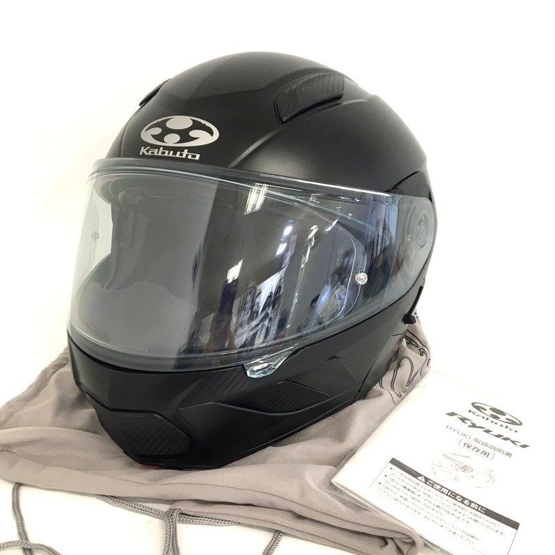 OGK KABUTO RYUKI システムヘルメット 除菌消臭済 XLサイズ フラットブラック オートバイ ツーリング ライディング バイカー バイク用品 オージーケーカブト TA2506
