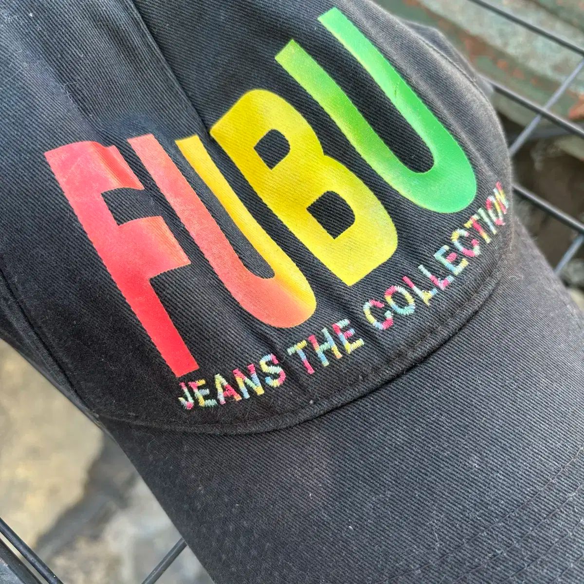 Fubu 事後 オールドスクール ブラック ボールキャップ