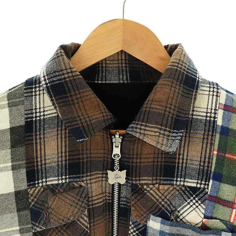 ニードルス ニードルズ Needles REVERSIBLE WORK JACKET ×AWGE ジャケット リバーシブル ジップアップ チェック S マルチカラー IN930 /HK OS SH