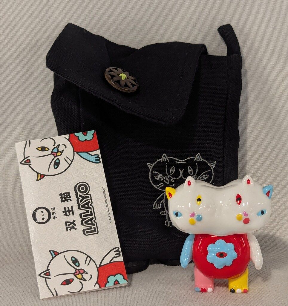 LALAYO 双生猫 フィギュア　izjumonster配色　ソフビケース付 LALATOY IZUMONSTER 双生猫 izumonster配色
