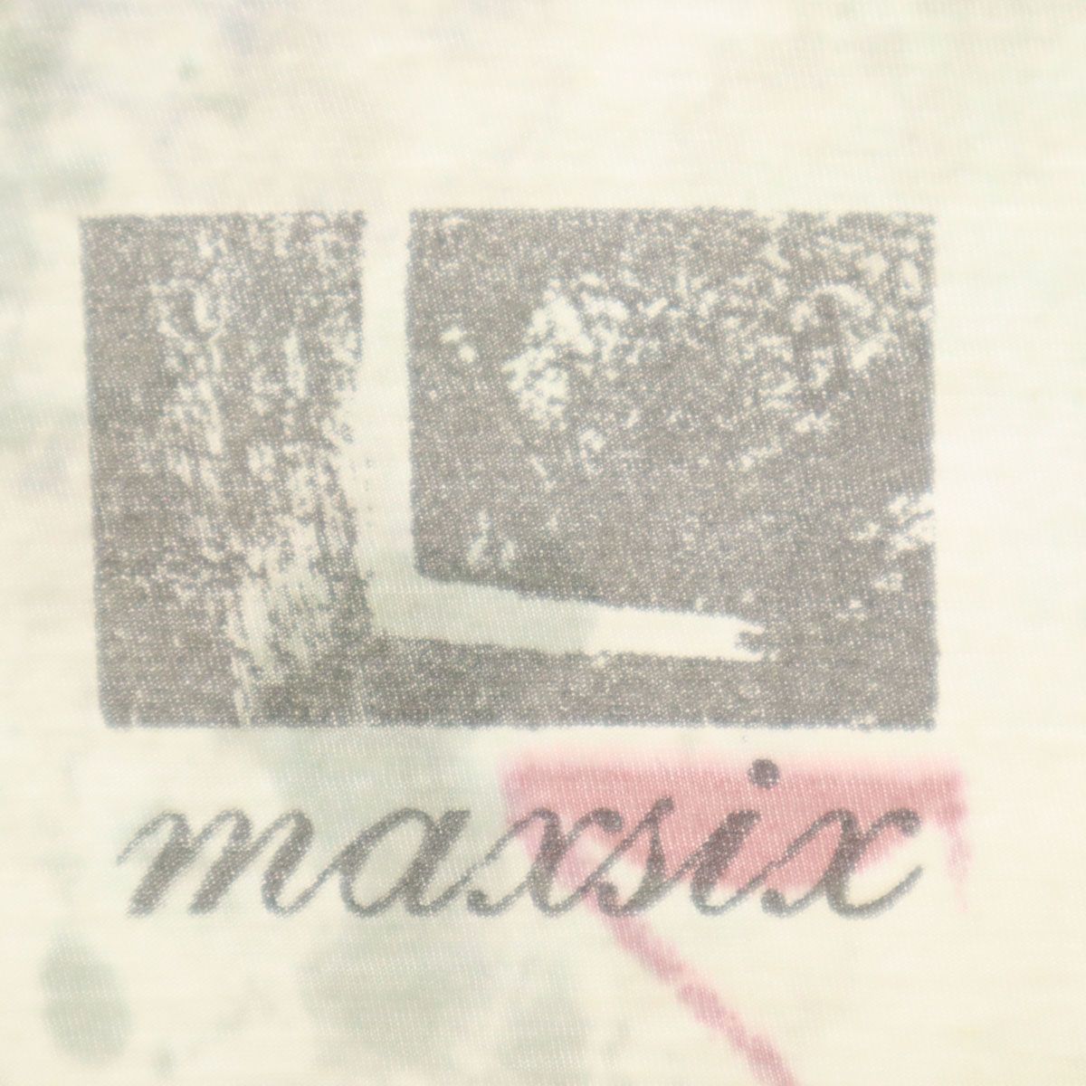 maxsix マックスシックス 日本製 総柄 半袖 ドクロ Tシャツ L オフ