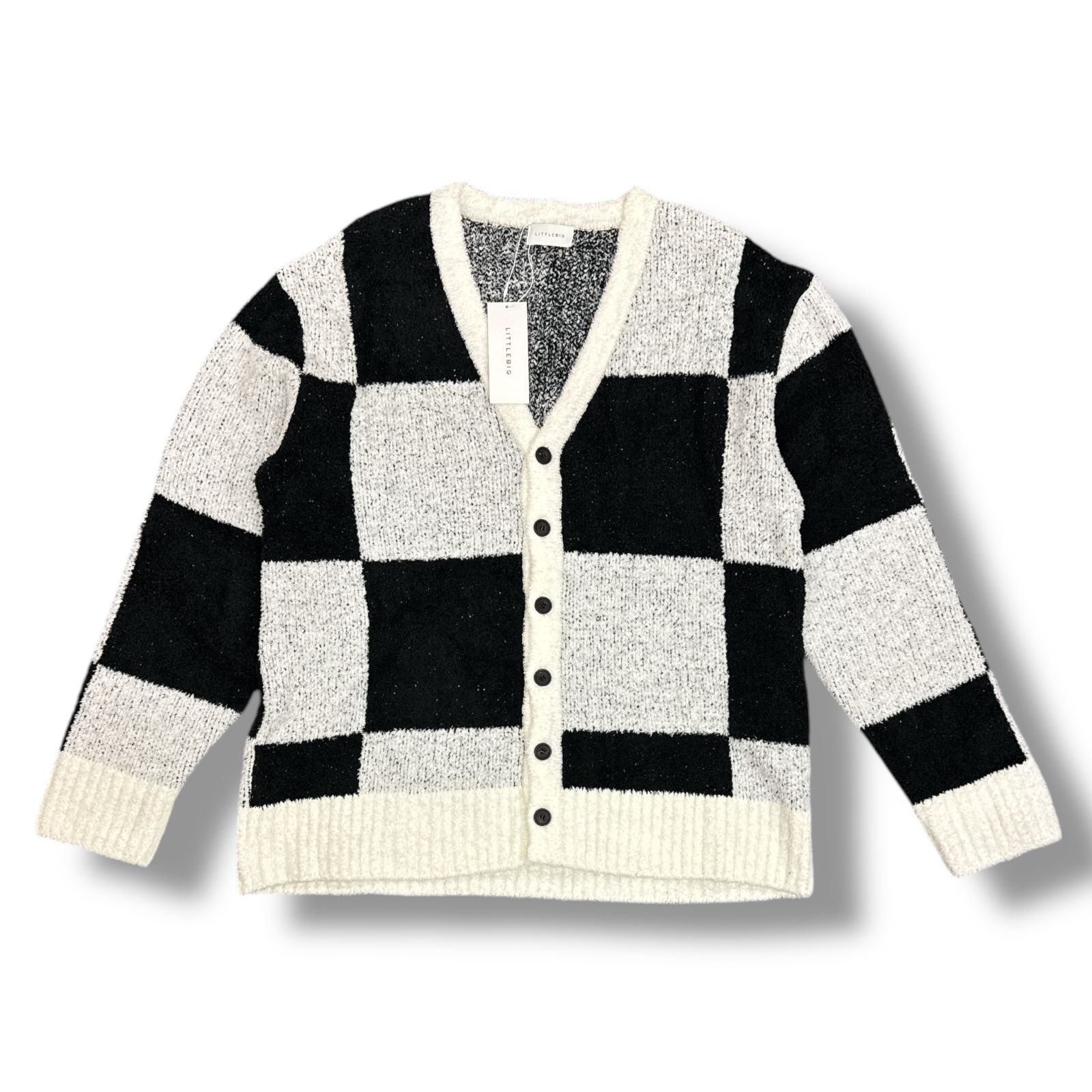 参考上代46200円 未使用品 LITTLEBIG 22SS Pattern Knit Cardigan 