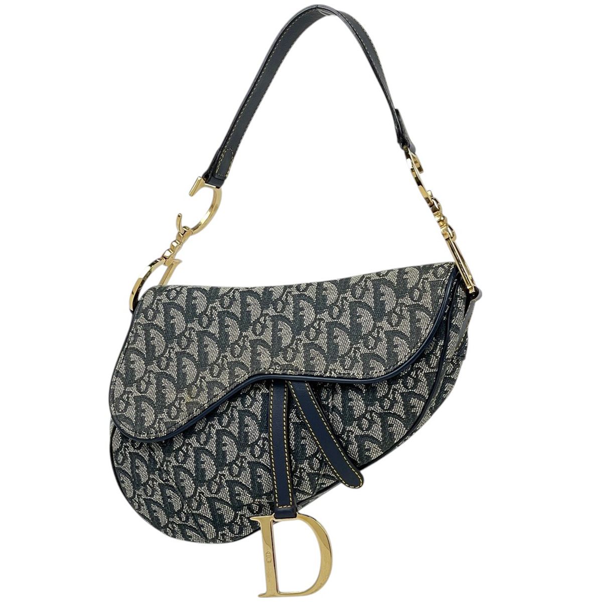 クリスチャンディオール Christian Dior トロッター柄 サドルバッグ 