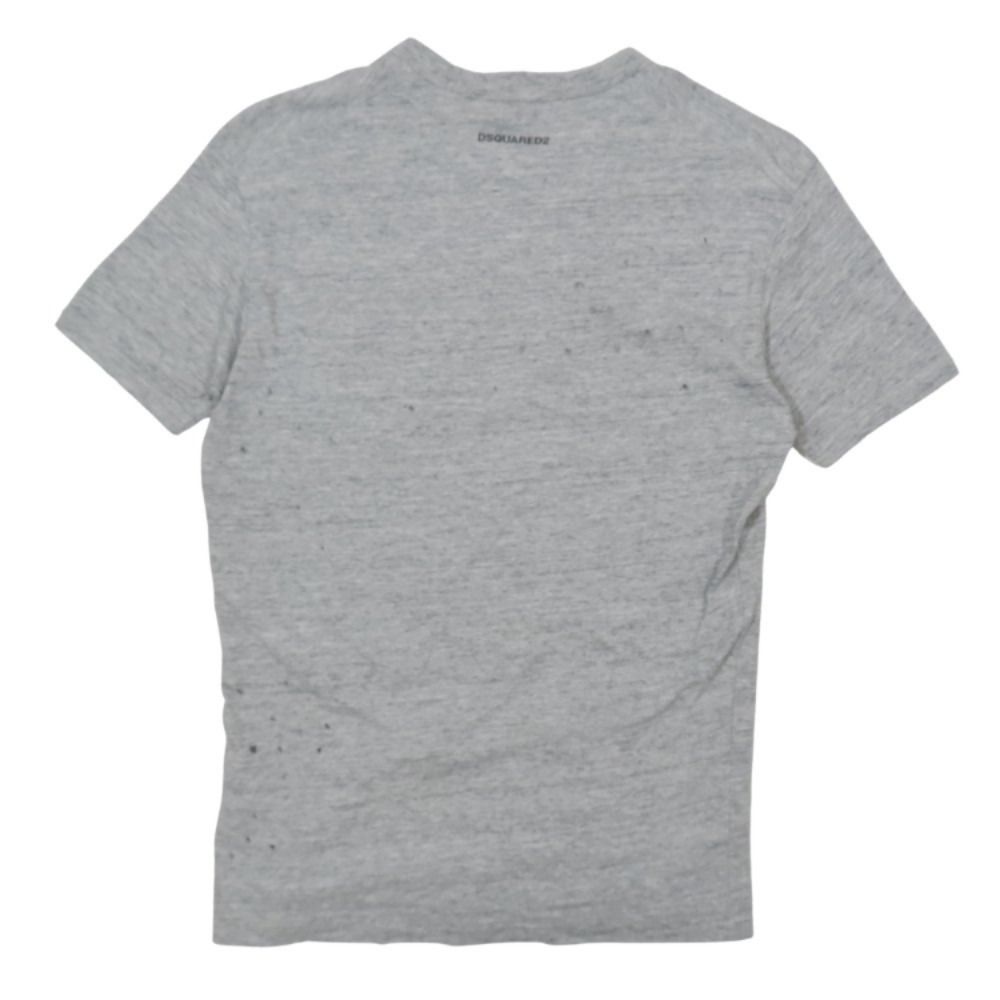 【美品】DSQUARED2 ディースクエアード プリント Tシャツ ダメージ加工 DSQUARED2/ディースクエアード/ダメージ加工/Tシャツ/94番