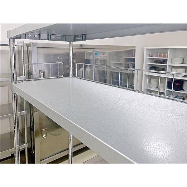 プロフェイス 落下防止ガード 60×60用 1セット スチール クロームメッキ スチールラック ガード柵 インテリア家具 USTAUSTRALIA_COM_AU