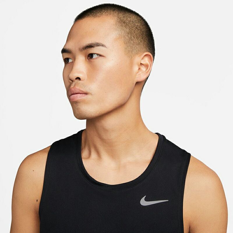 【美品】ナイキ Nikeランニングウェア DF マイラータンクトップ　メンズL ナイキ NIKE メンズ 陸上/ランニング ノースリーブシャツ ナイキ