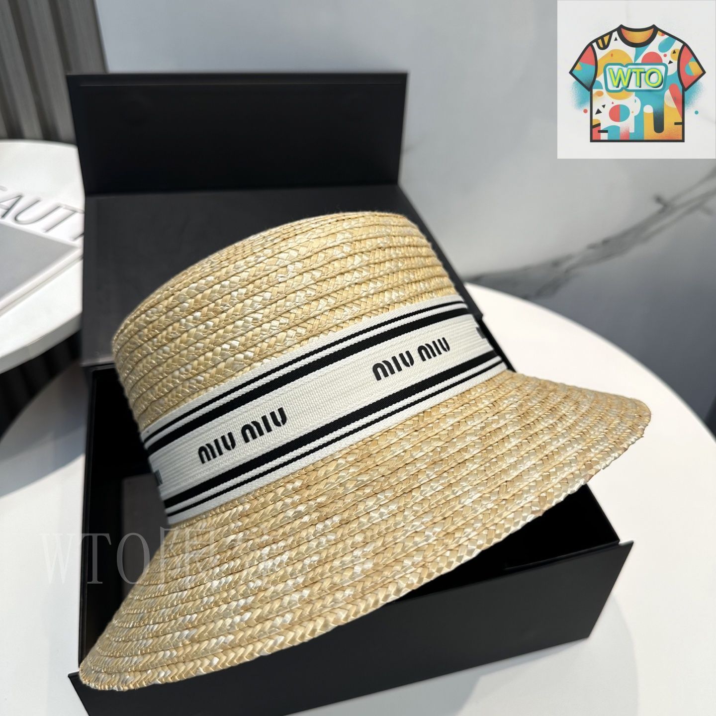 今日WTO】miumiu リファインドストローハット-1-4-NR68 - メルカリ