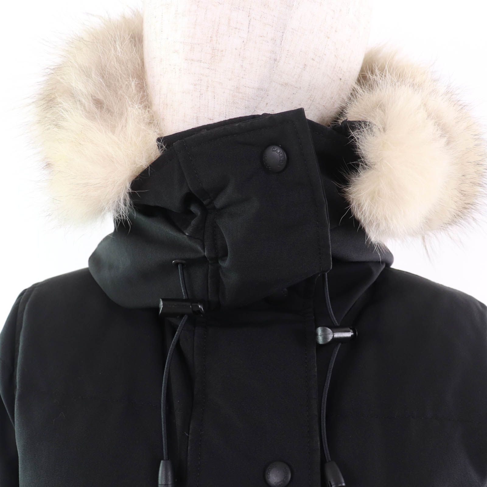 カナダグース【USED】黒ワッペン ケントンパーカ（ファー付き） 良品☆CANADA GOOSE カナダグース 3802LB SHELBURNE PARKA BLACK