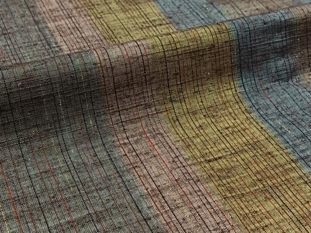 平和屋着物○結城紬 草葉文 正絹 逸品 DAAR4340tw