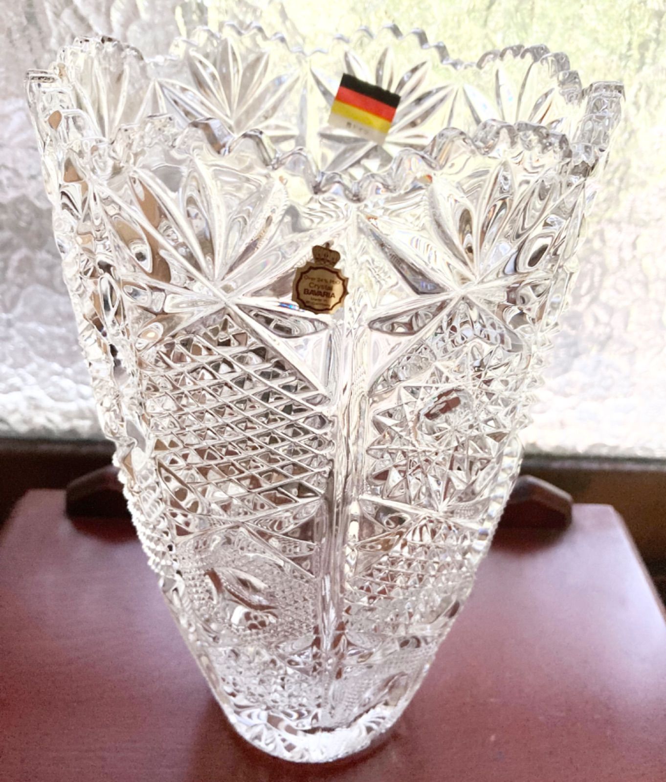 ドイツ製 BAVARIA クリスタル花瓶