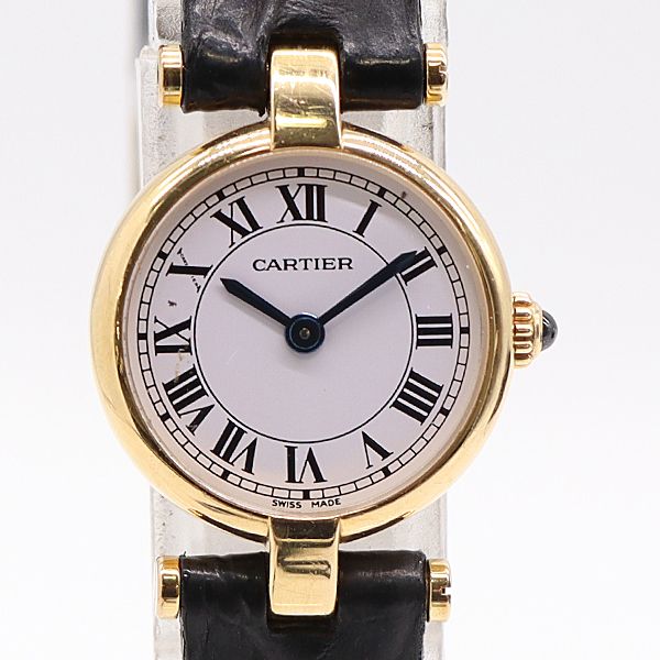 デッドストック級 稼働 カルティエ ヴァンドーム 8660102986 18K|750|YG QZ 白文字盤 13.6g レディース腕時計 0510510 10NBT KMR ABC16717