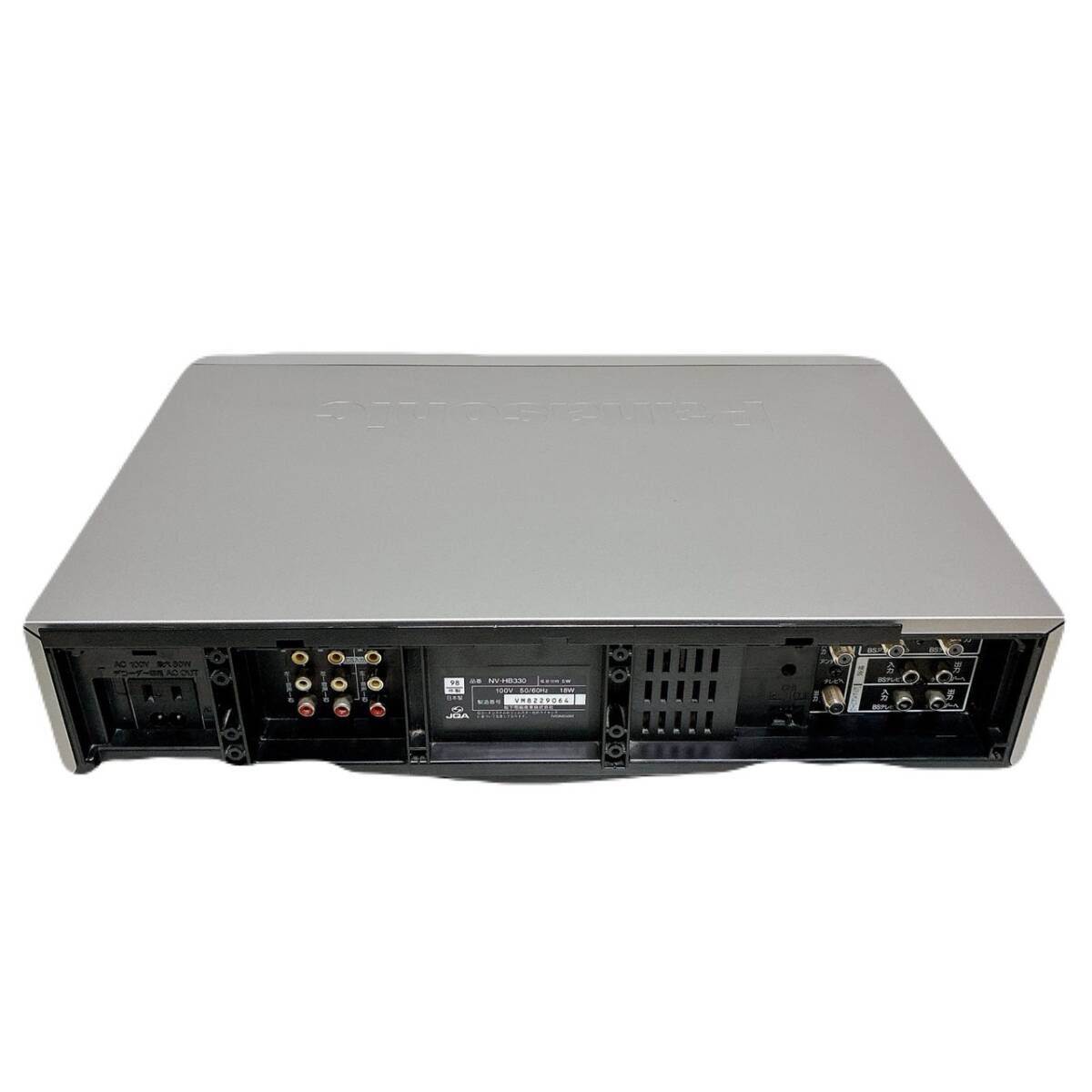 T08851650 整備品 Panasonic パナソニック ビデオデッキ VHS NV-HB330 リモコン付 ケーブル付