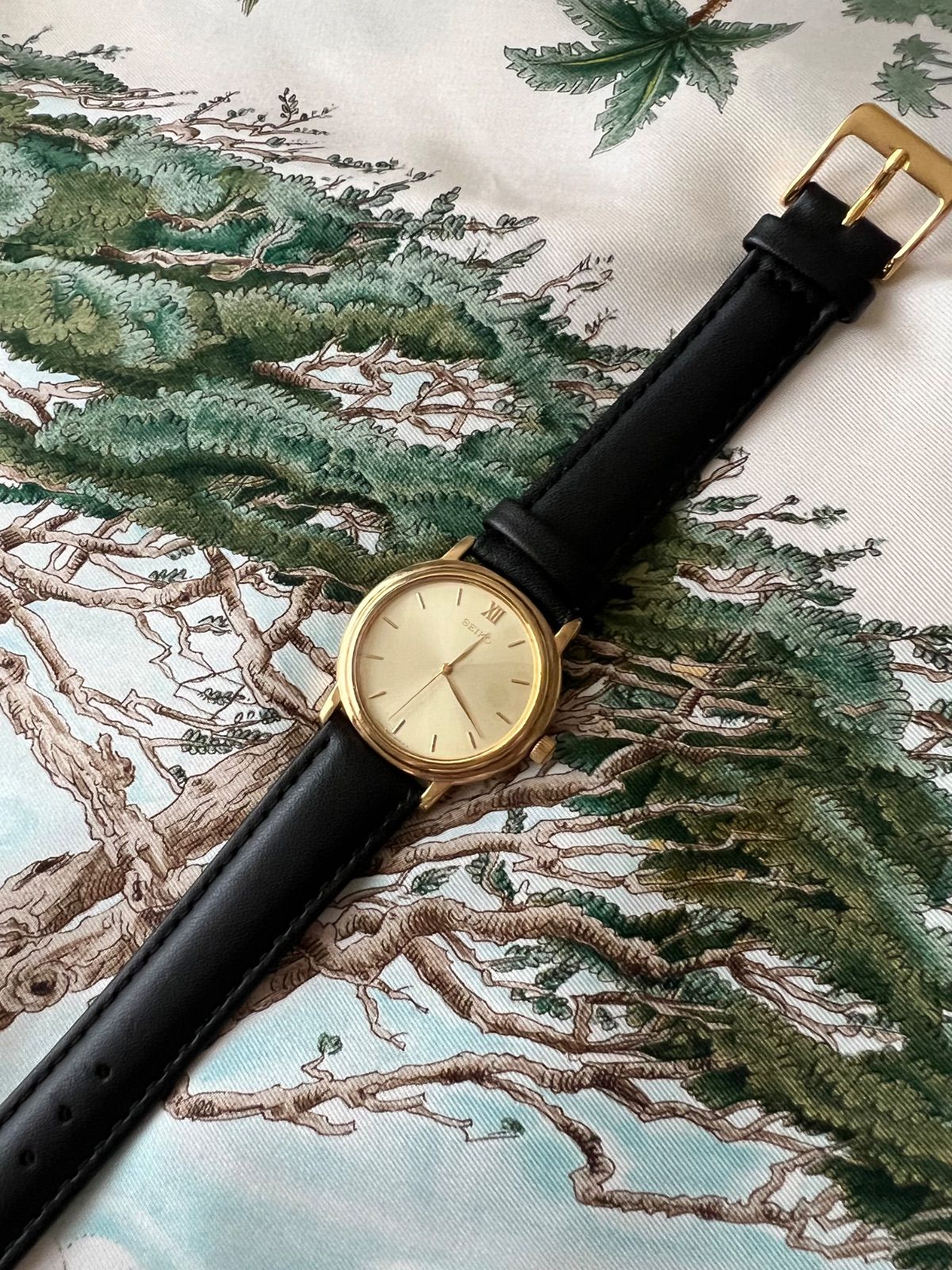 セイコー スイープセコンド 5 S 21 6011 メンズ 稼働品 シャンパン文字盤