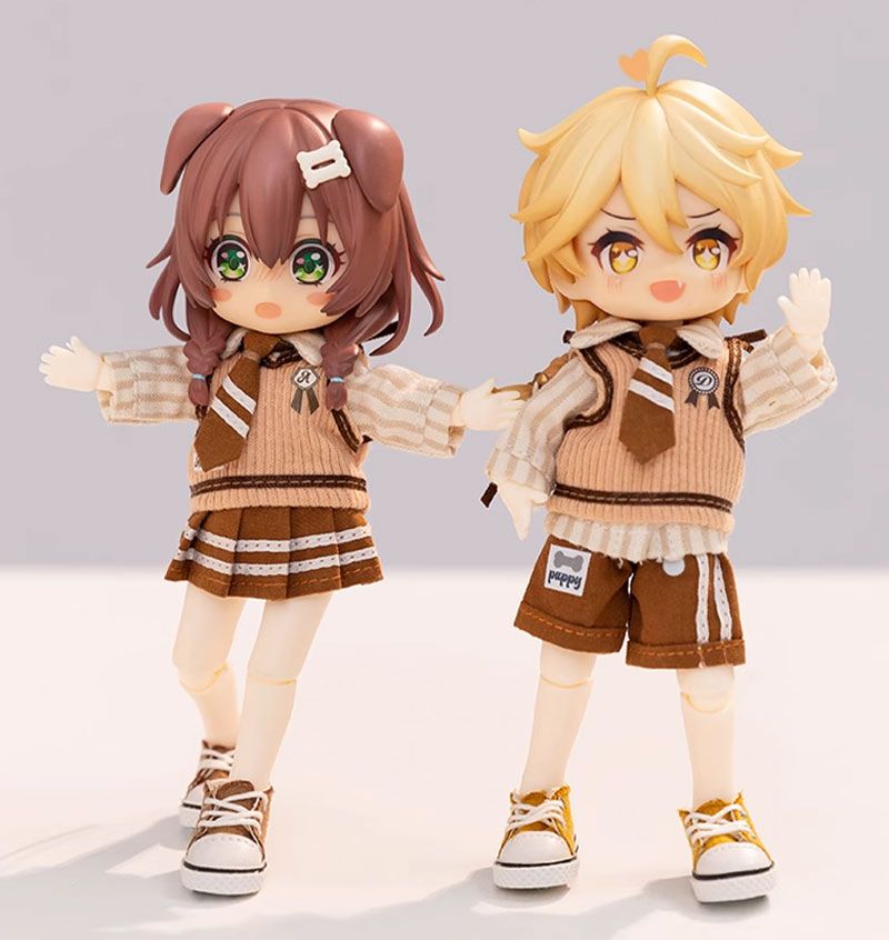 オビツ11 ドール服 ob11 制服風セットアップ 撮影小物 ぬい撮り 人形用