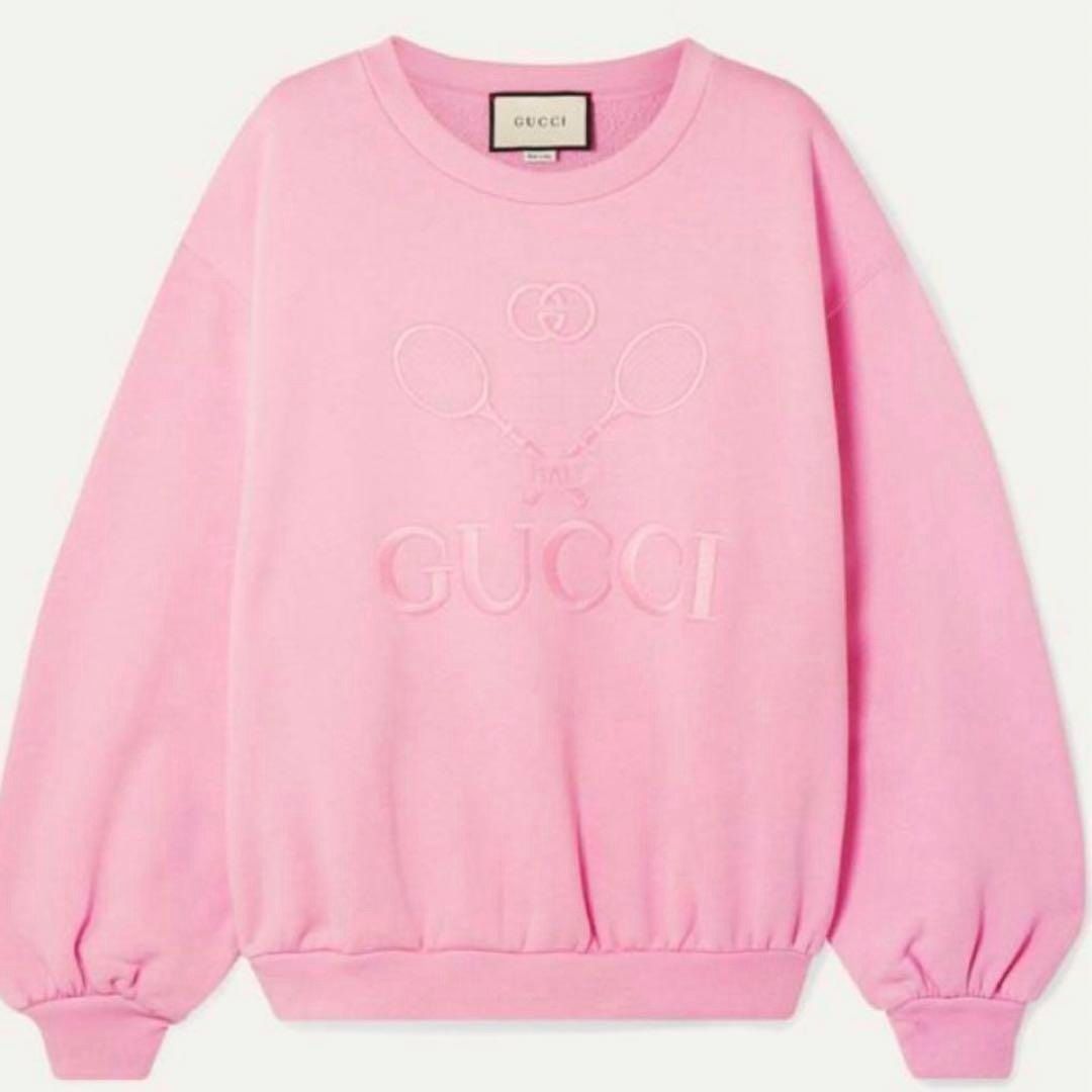 【鑑定済】GUCCI グッチ テニス スウェット(ゆったりシルエット) 鑑定済】GUCCI グッチ テニス スウェット(ゆったりシルエット)