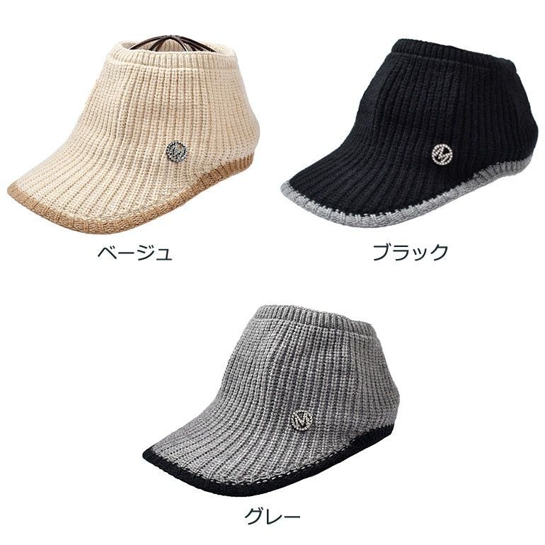 新品 レディースニットサンバイザー/グレー(IF-GF0269)ゴルフ