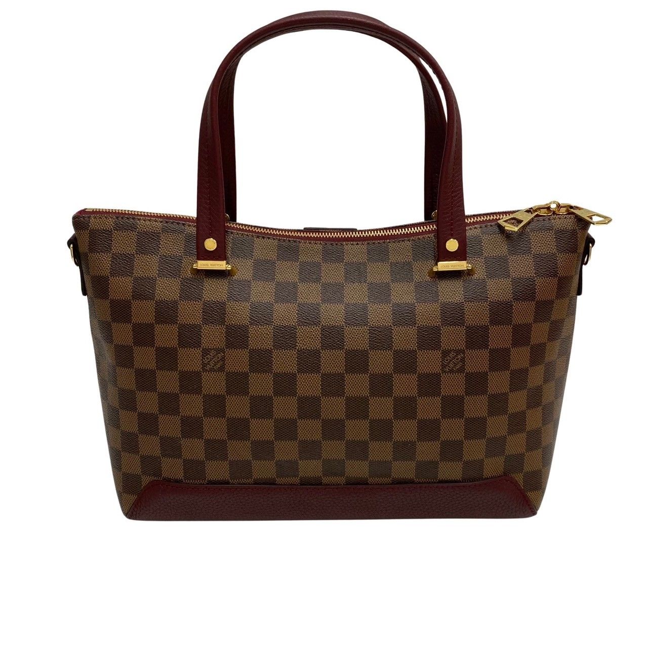 未使用保管品 袋付 LOUIS VUITTON ルイヴィトン ハイドパーク フーシャ ダミエ レザー 2way ハンドバッグ ショルダーバッグ  ブラウン 48546