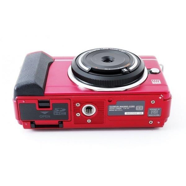 オリンパス OLYMPUS E-PL1s レンズセット レッド 美品 小型軽量