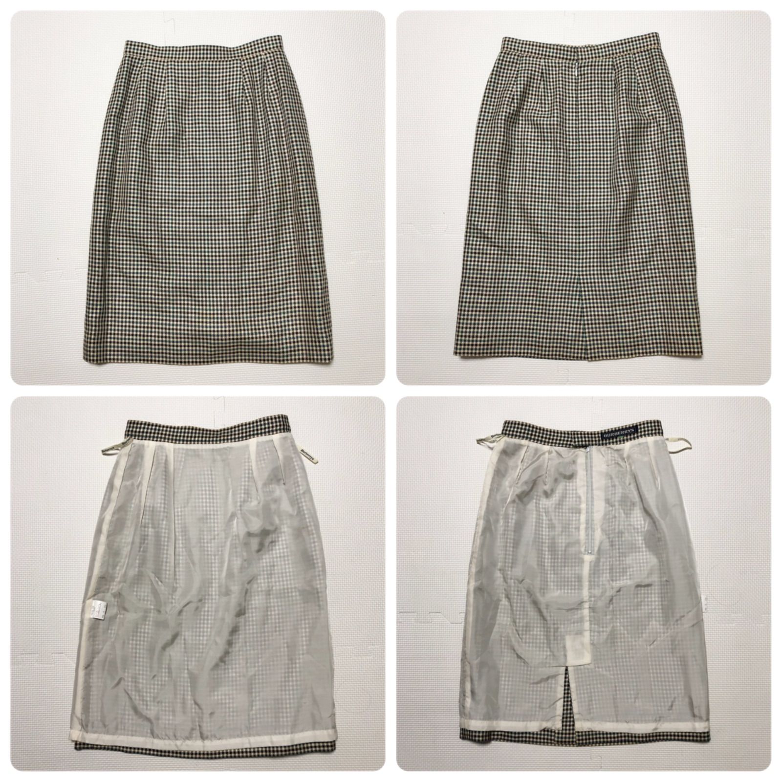 レディース □シルク混ウール□Burberrys バーバリー ダブルスーツ 