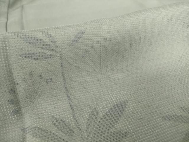 平和屋着物▽訪問着 無双 紗袷 紗×絽 草花文 正絹 逸品 DAAS0477az