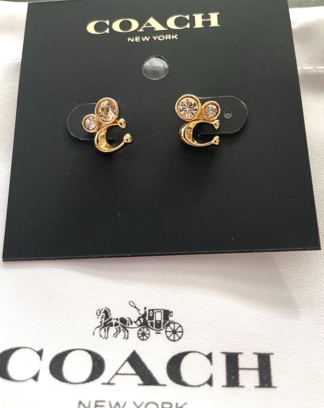 お値下げしました【新品未使用】COACH シグネチャー クリスタル 