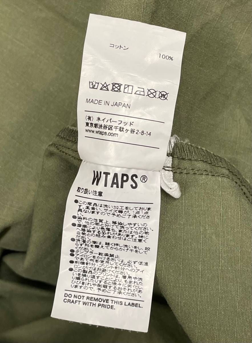 WTAPS 19AW BUDS LS SHIRT.COTTON.RIPSTOP