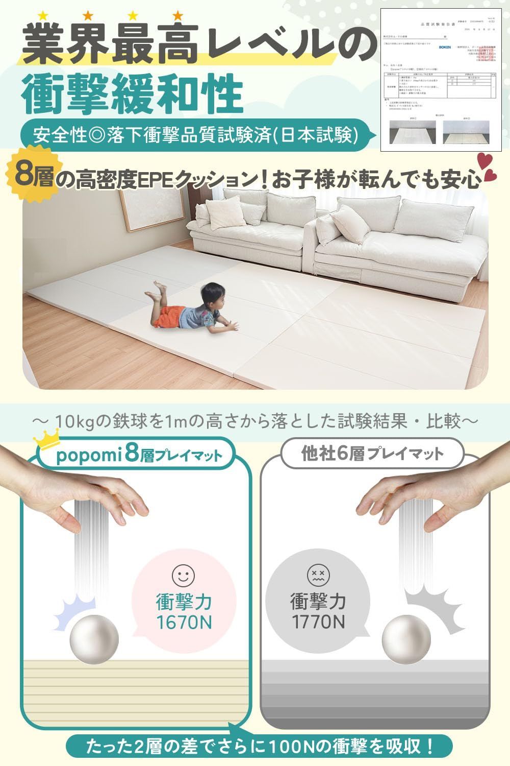 埃防止設計 隠しファスナー
