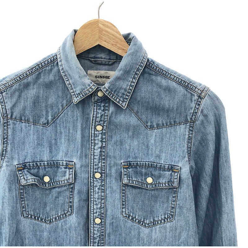 SINME / シンメ | デニムウエスタンシャツ | - メルカリ
