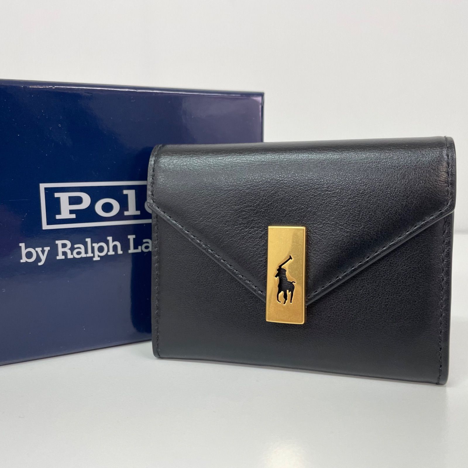 未使用】Polo Ralph Lauren レザーコンパクトウォレット