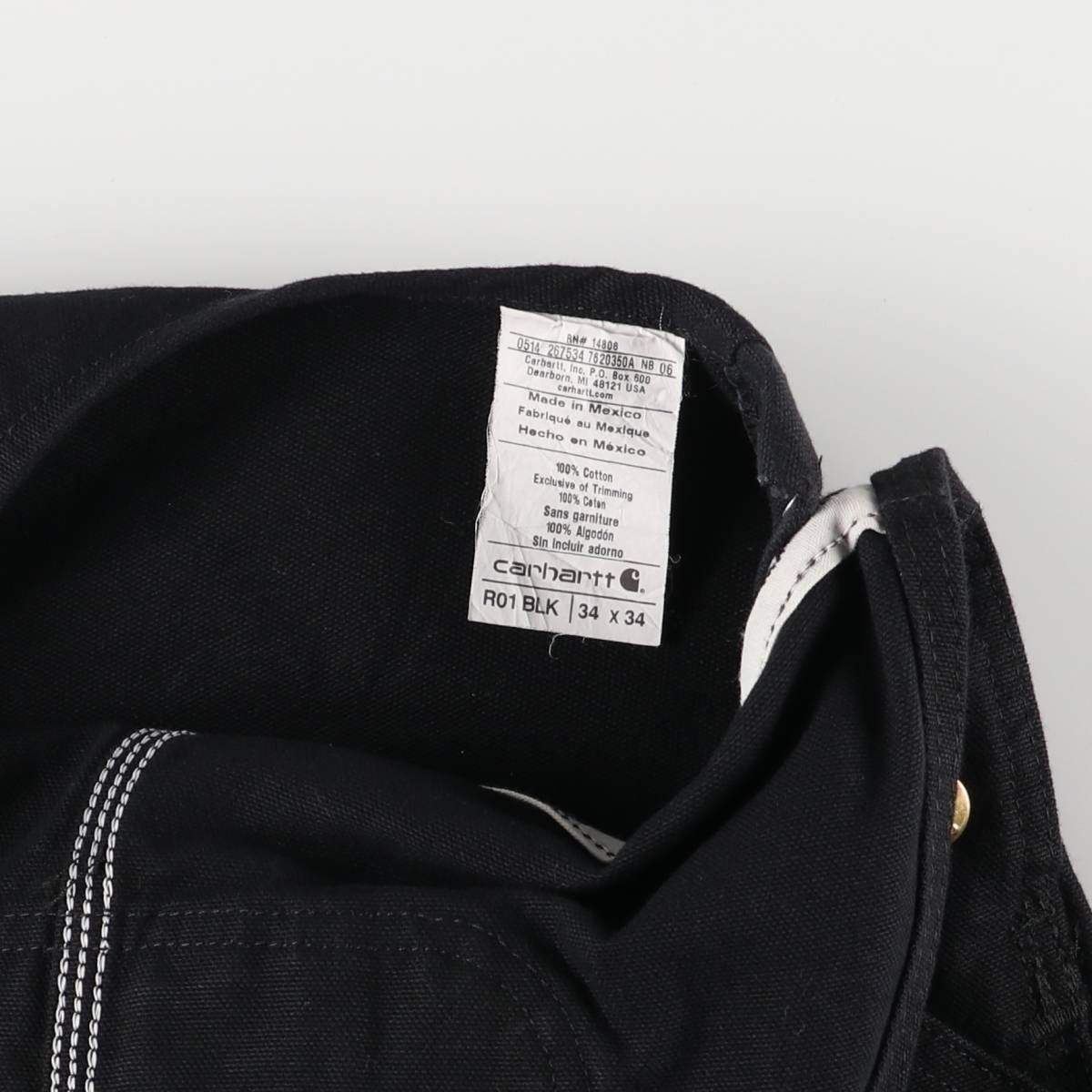 古着 カーハート Carhartt ダブルニー ダック オーバーオール メンズw33相当 eaa586204 KIN-KAAI_COM