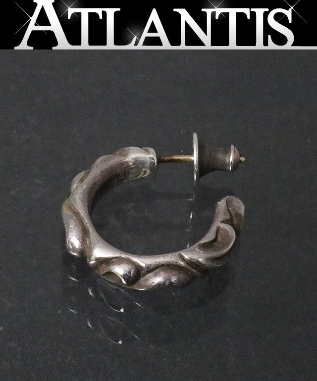 クロムハーツ　スクロールフープピアス クロムハーツ CHROME HEARTS スクロール フープピアス スモール