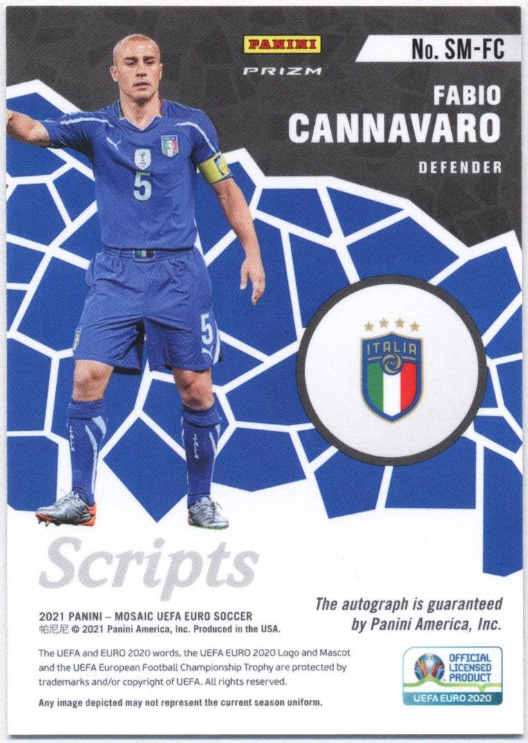 PANINI 2021 MOSAIC UEFA EURO 直筆サイン ファビオ