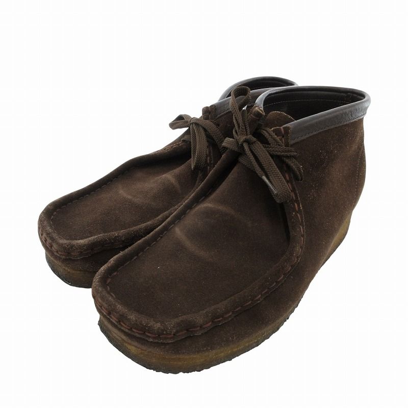 クラークス clarks ワラビーブーツ シューズ スエード 9M 茶 ブラウン 35402 |FF GY35
