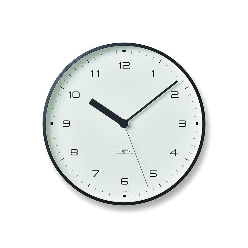 レムノス 掛け時計 AIRA エアラ アナログ アルミ 白 ホワイト LC18-03 WH Lemnos φ200×d40mm 1