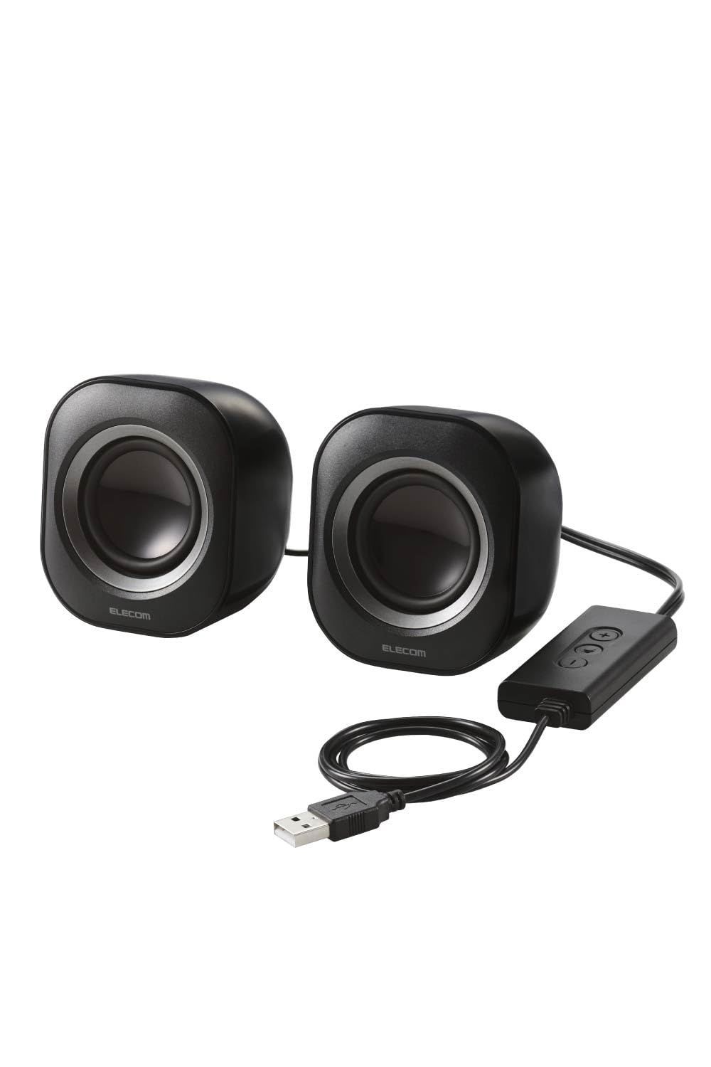 最新作，お買い得 エレコム スピーカー USB給電 ボリューム調整 ミュート機能 最大出力4.4W USB-A接続 コンパクト ブラック MS-P08USB3BK その他