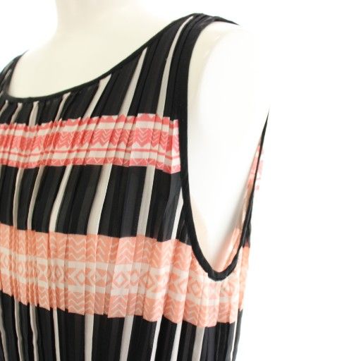 美品BCBGMAXAZRIA ノースリーブプリーツワンピース BCBGMAXAZRIA ノースリーブワンピース XSP - メルカリ