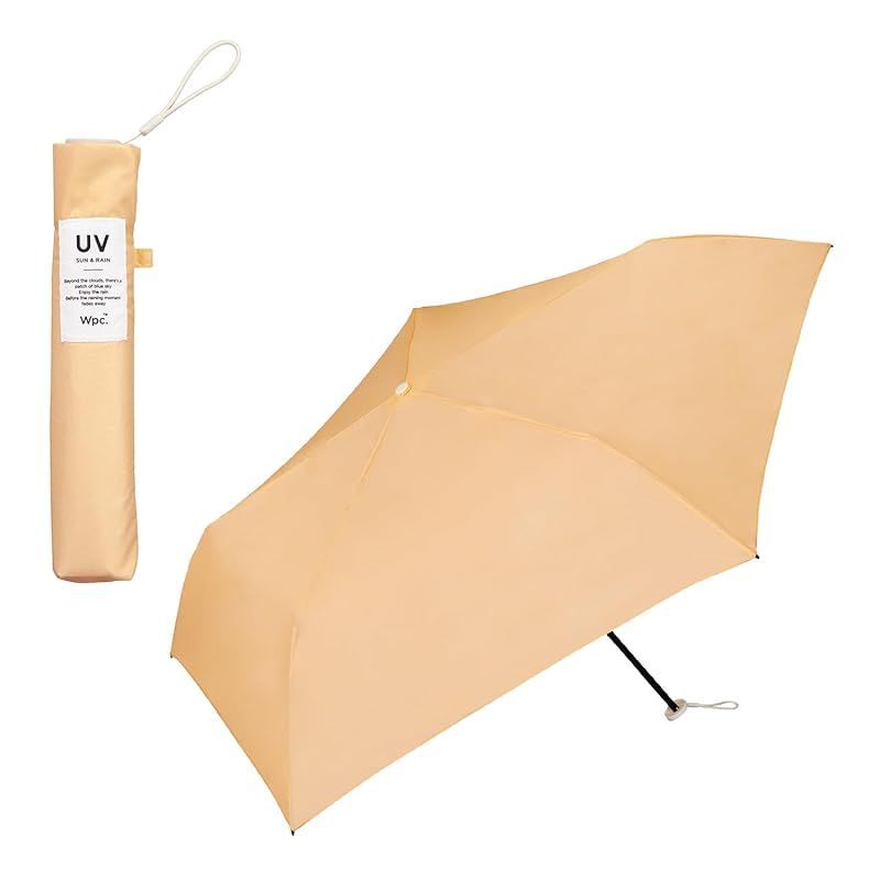 【2024】Wpc. 超軽量 雨傘 [Air-Light]ソリッド ミニ オレンジ 折りたたみ傘 レディース 55cm 115g おしゃれ 可愛い 通勤 通学 旅行 コンパクト 小さい 軽い パステル 女性 無地 AL03-001-002 1
