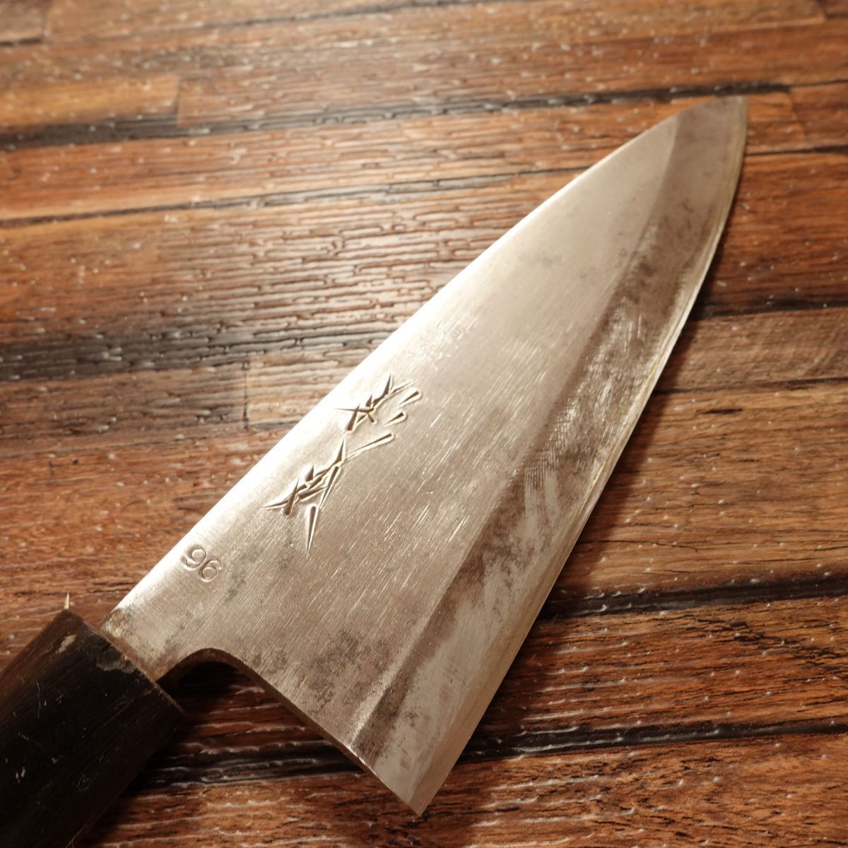 杉本 出刃包丁 研ぎ済 水牛柄 東京杉本 96 ハガネ 155mm キッチン 水 は ね
