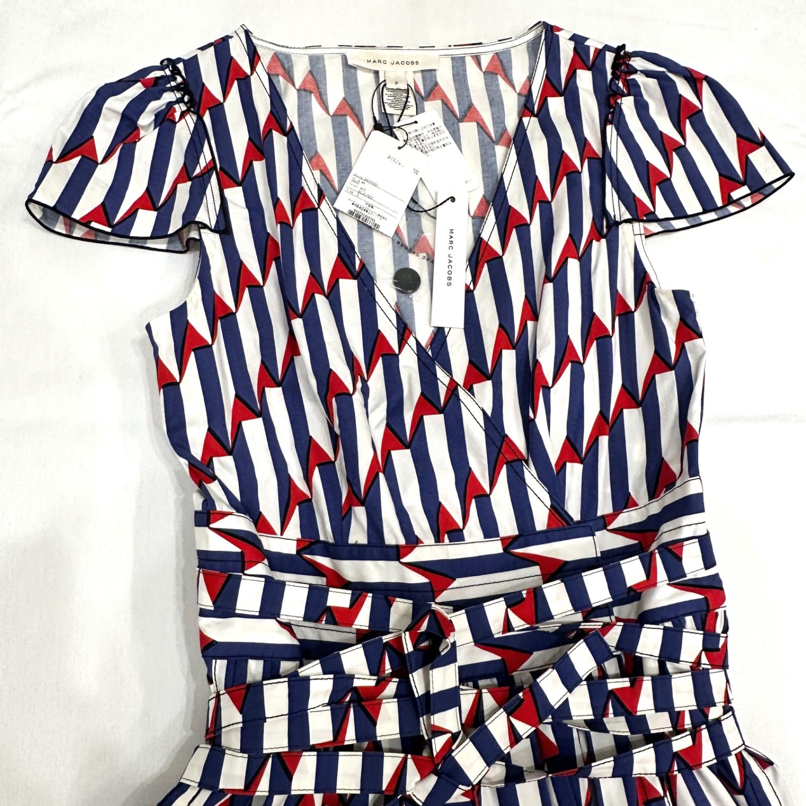 新品 MARC JACOBS ワンピースM〜L トリコロール マーク