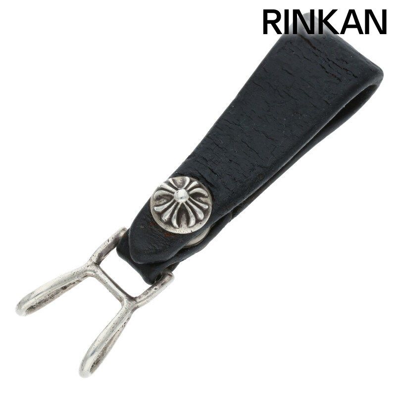 クロムハーツ BELT LOOP クロスボールボタンレザーベルトループ メンズ